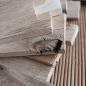 Preview: 25 x Holzklötzchen Eiche rustikal 22 x 8 x160 mm
